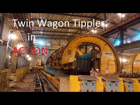 Wagon Tippler in Operation | Material Unloading in Steel Plant
