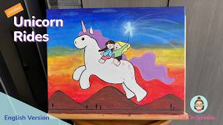 Childlike Series 04｜⟪Unicorn Rides⟫ Childlike Spirit and New Year Acrylic Painting