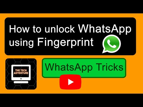 How to unlock WhatsApp using Fingerprint. ✅ #whatsapp