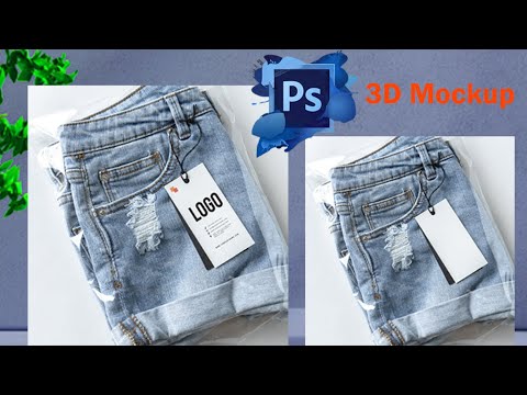 Jeans Short With Tag 3D Mockup in Photoshop Tutorials/ Learn graphic Tutorials