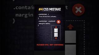 CSS Mistake #4 – Why Flexbox Still Isn’t Centered #coding #flexbox #css