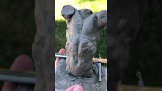 Texturing a Male Torso Sculpture. Thoughts? #sculpting #clay #chavant #howtosculpt #figure #artwork