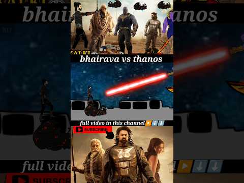 Kalki bhairava takes on the Mad Titan Thanos animation #kalki2898ad #prabhas #thanos #animation #mcu