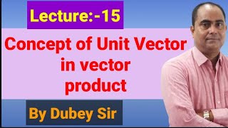 Concept of Unit Vector in Vector product #CrossProductOfTwoVector#JEEMainsMath#DkMathWorld#DubeySir
