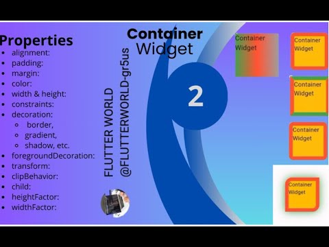 2.Flutter basic widget course ,Container Widget