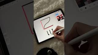 Create a Stunning Name Logo in Procreate | LIZ Name Design Tutorial #letterlogo #namelogo