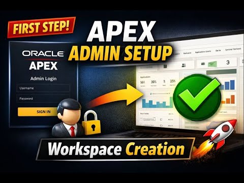 Oracle APEX Admin User & Workspace Creation Step-by-Step | APEX 24.2 #orclapex #apexoracle #oracle