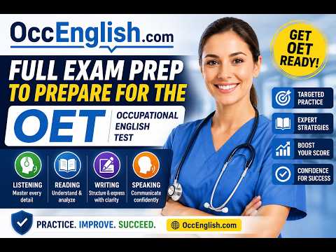 OccEnglish.com - Full Exam Prep to prepare for the OET (Occupational English Test)