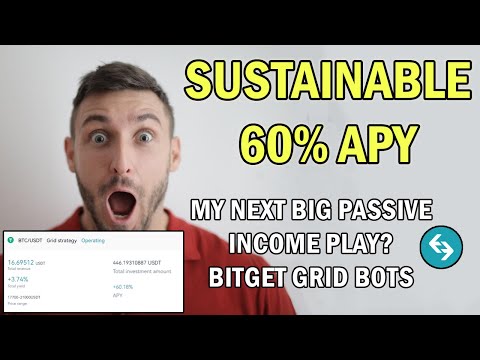 60% APY | my next big passive income play? | passive income through Grid Bots on Bitget