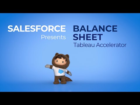 Tableau Accelerator: "Balance Sheet"