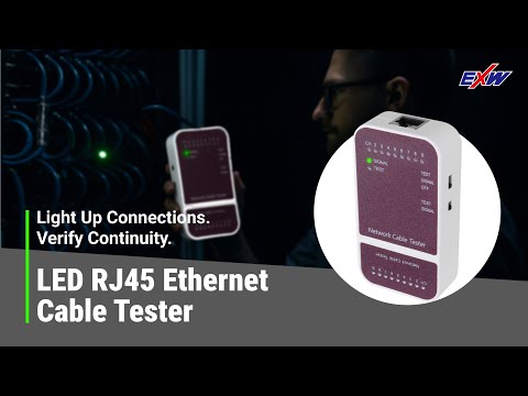 LED Dual-Mode RJ45 Cable Tester: Port Tracing and Continuity Testing