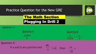 GRE Math Practice: Plugging In to Compare Expressions and Solve for x