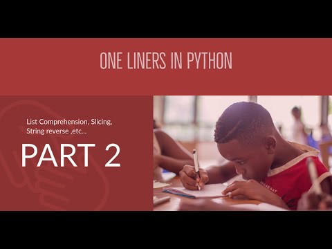Oneliners | python | Programming in Tamil  | Part 2