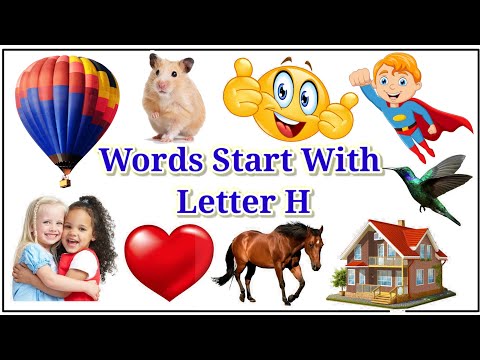 Learn English | H letter & pictures | H letter words @funnlearnpreschool6016
