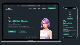 Responsive Personal Portfolio Using Only HTML and CSS | Step-by-Step Tutorial #portfoliotutorial