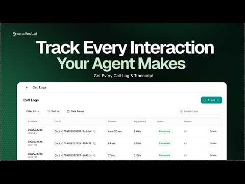 Convo Logs | Voice Agent Tutorials