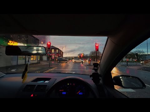 A Very Relaxing Sunset Car POV ASMR 4K - Volkswagen Polo