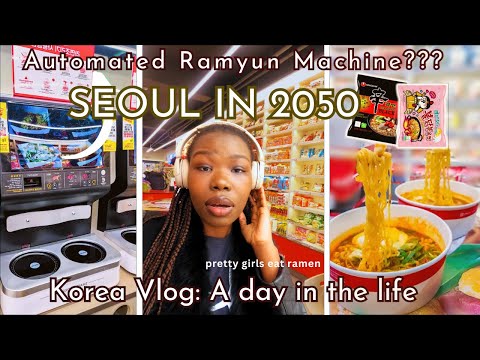KOREA is Living in the FUTURE: automated ramyun machine, instant rice? | Seoul in 2050 | UNI VLOG