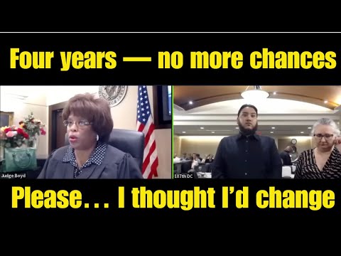 4 YEARS Behind Bars — Judge Boyd DESTROYS Repeat Offender!