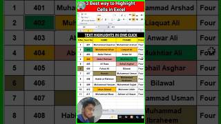 3 Best Ways to Highlight Cells in MS Excel | 🔥🔥 📊