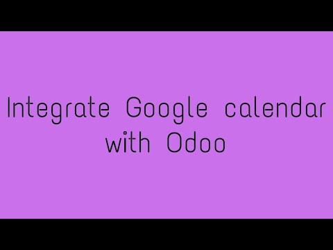 How to integrate google calendar with Odoo
