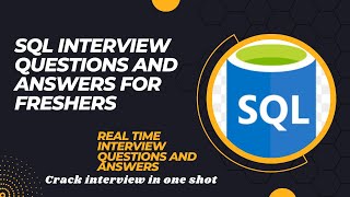 SQL Interview Questions For Freshers 2023 clear Interview In One Shot #softwaretesting #sql