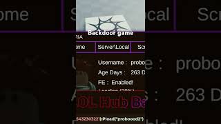 Scanner in comments#backdoor #robloxhackscript #serverside