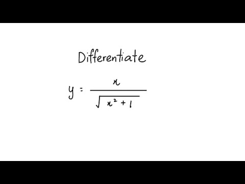 Differentiation | Derivative | Q16 | Quotient rule