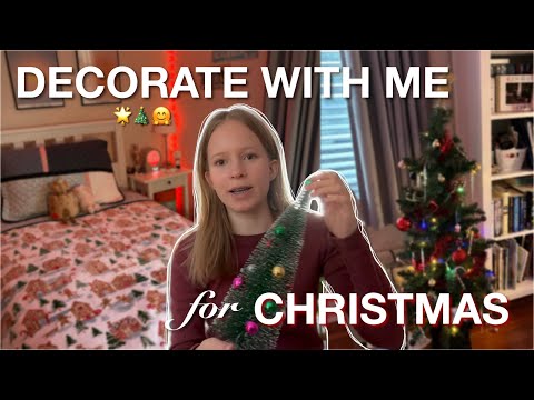 DECORATING MY ROOM FOR CHRISTMAS 🎄🤭 || vlogmas day 1