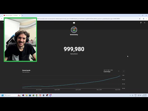 Hitting 1,000,000 subscribers stream!