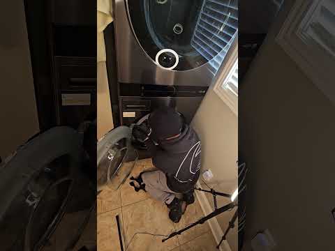 LG Washer, leaking water, missing gasket clamp #LG #repair #HTC