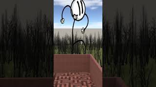 Destroying Stickmin in Big Maze Nextbot Gmod