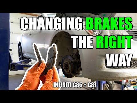 How to Change Infiniti G35/G37 Brakes (Pads & Rotors) | Extra Quite