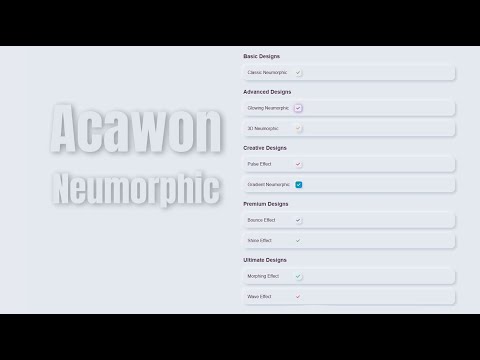 Neumorphic Checkboxes with Cool Animations | HTML & CSS UI Design Tutorial