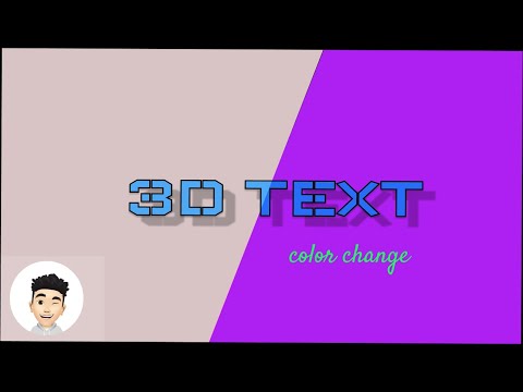 3D TEXT EFFECT COLOR CHANGE ON MOUSEMOVE | JAVASCRIPT MOUSEMOVE EFFECT