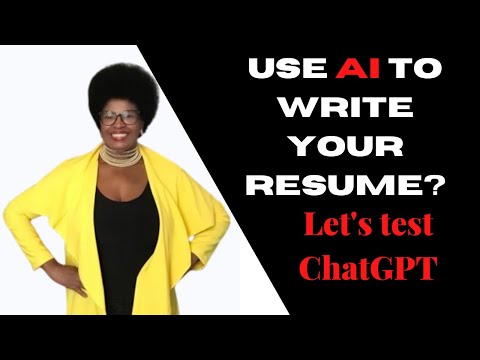 ChatGPT   Can AI write you a resume