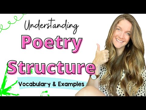 Poetry Structure Notes: Vocabulary & Examples