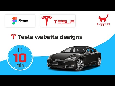 Figma designs | Tesla website with auto layout and prototype. (watch in 2x) #figma #uidesign #ui