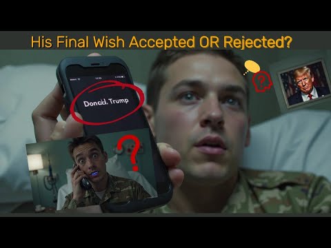 The Soldier’s Final Wish to Meet Trump – An Emotional Moment That Shocked the World