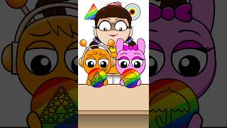 Sprunki Rainbow Emoji MUKBANG