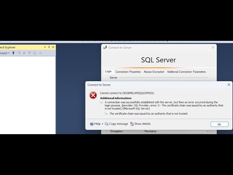 How to fix cannot connect to SQL Server Management Studio error in 16 secs