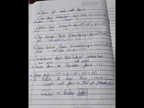 Class-11||Chemistry chapter 4-chemical bonding||Hydrogen-bond complete ch notes//#studyvlogs #notes