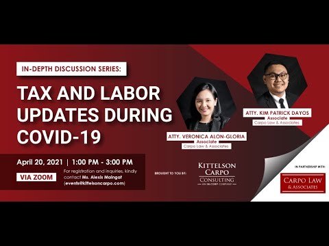 In Depth Discussion Series: Tax and Labor Updates in the Philippines 2021