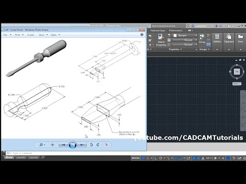 AutoCAD 3D Screw driver Design