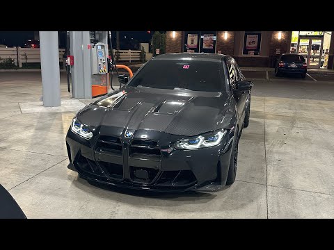 Night drive pov in the M340i meeting up with a 700HP G80 M3 Comp