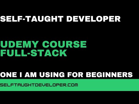 Self-Taught Web Developer Udemy Course Progress - What is Current Status in Programmer Journey