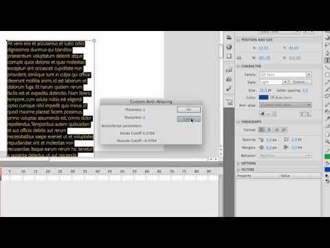 CAS 207: Flash: Using the Text Tool