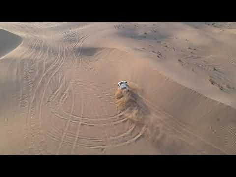 Nissan Xterra Desert Sand Offroad in Dubai during Sunset, follow me on instagram at etienne.travel