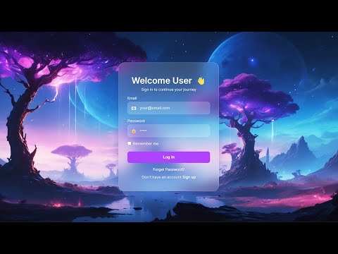 Login Form in HTML, CSS & JavaScript | Modern 2025 Tutorial