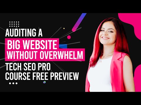Auditing a big website without overwhelm (Tech SEO Pro course free preview)